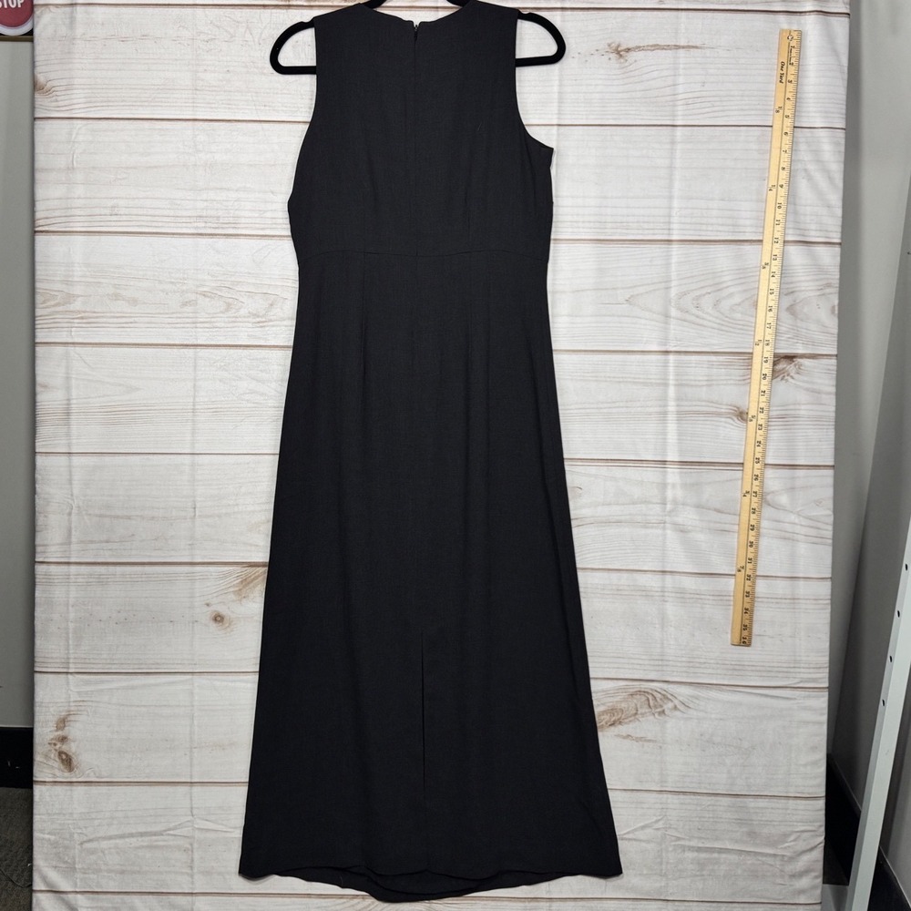 Eddie‎ Bauer Black Sleeveless Y2K Dress 8 Classic Career Minimalist Work Dress - Picture 2 of 4